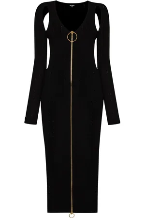 Balmain Cut-out detail fitted dress
