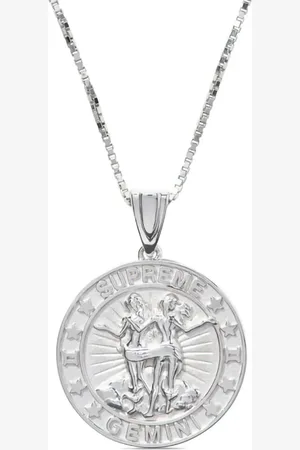 Supreme X Jacob&Co Zodiac Gemini sterling pendant necklace
