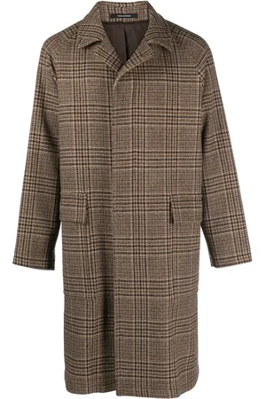 TAGLIATORE Checked single-breasted coat
