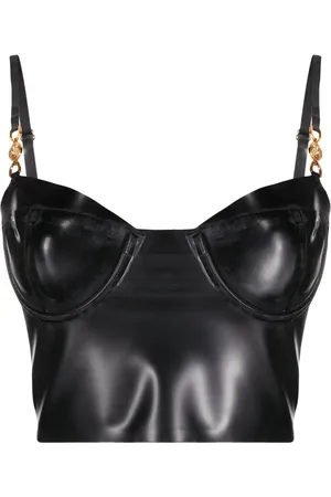 VERSACE Patent bustier top