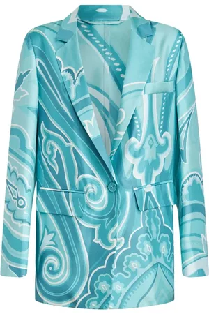 Etro Swirl-print silk blazer