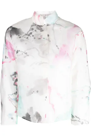 SHIATZY CHEN Graphic-print silk jacket