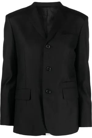 UNDERCOVER Bead-appliqué wool blend blazer