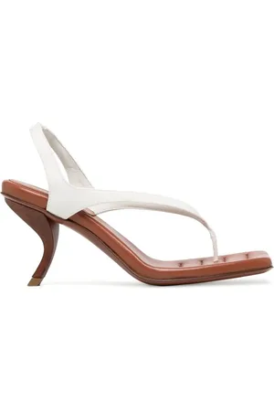 Gia Borghini Sculpted-heel thong-strap sandals