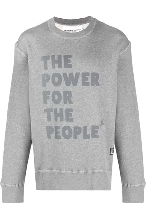 The Power for the People Logo-print organic-cotton sweatshirt