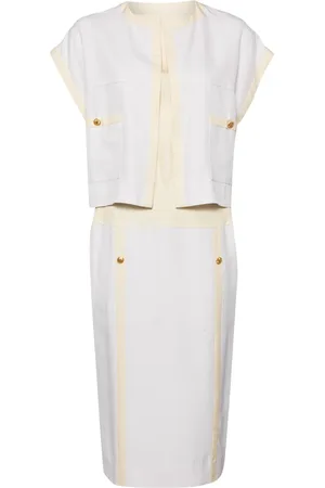 CHANEL 1990-2000???s silk dress suit