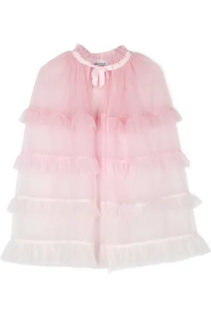 Self-Portrait Polka dot mesh cape