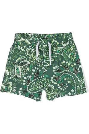 Etro Floral-print cotton shorts