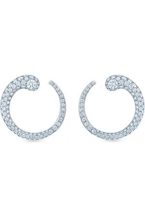 Kwiat 18kt white gold diamond Eclipse earrings