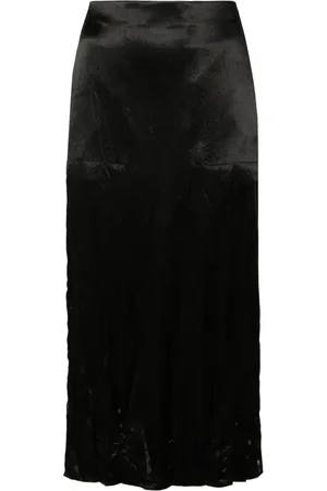 Sportmax Satin midi skirt