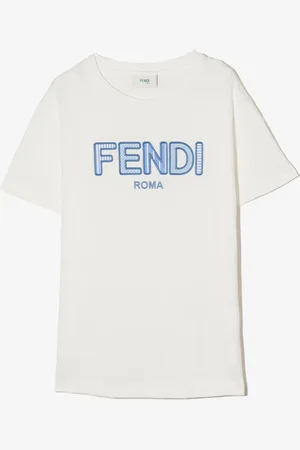 Fendi TEEN logo-embroidered T-shirt