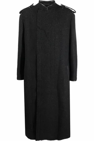 YOHJI YAMAMOTO Shoulder tabs detail coat