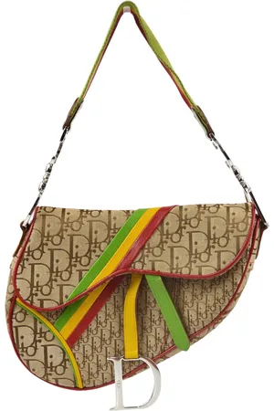 Dior 2004 Rasta Oblique Saddle shoulder bag