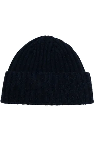N.PEAL Chunky ribbed beanie hat