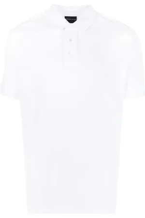 Emporio Armani Tonal embroidered-logo polo shirt