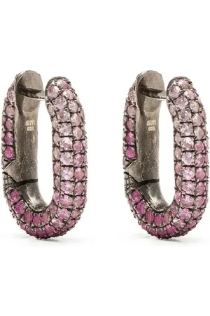 SELIM MOUZANNAR Saphire link earrings