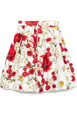 Dolce & Gabbana 2000s floral-print midi skirt