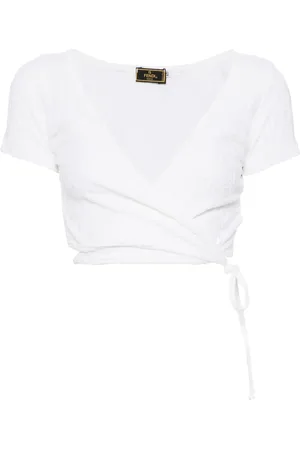 Fendi 1990-2000s wrap-around t-shirt