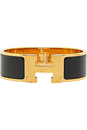Hermès 1990-2024 Wide Enamel Clic Clac H Bracelet GM costume bracelet