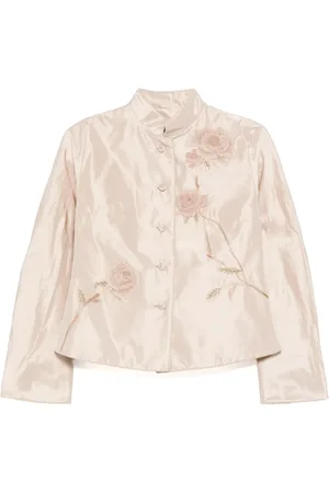 SHIATZY CHEN Libre Collection mandarin collar cotton jacket