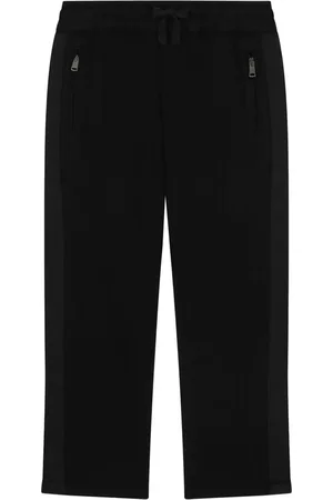 Dolce & Gabbana Side panel-logo plaque joggers