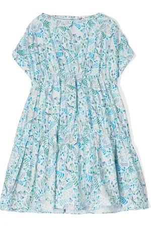 Il gufo Floral-print cotton dress