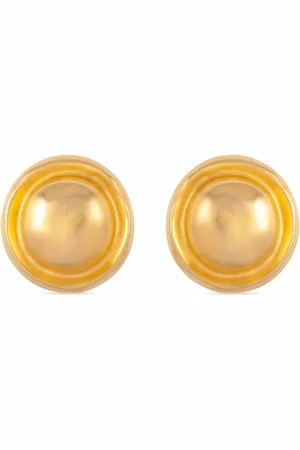 Givenchy 1980s rounded clip-on earrings