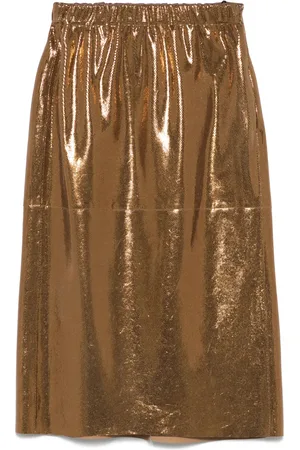 FORTE FORTE Honeycomb-pattern midi skirt