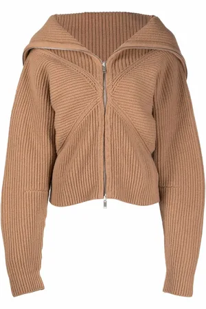 AMBUSH Folded-collar zipped cardigan