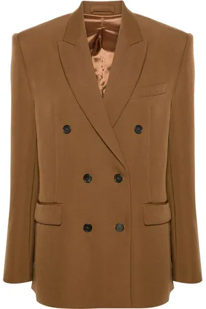 WARDROBE.NYC Double-breasted virgin wool blazer