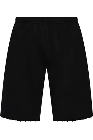 Maison Margiela Raw-cut cotton bermuda shorts