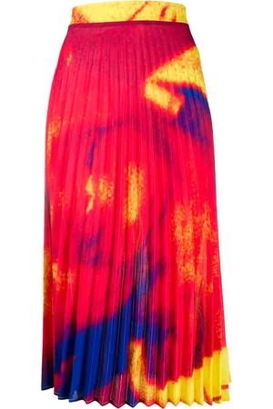 Thebe Magugu Pleated midi skirt