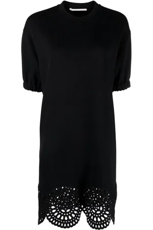 Stella McCartney Broderie anglaise-trim T-shirt dress