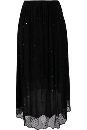 Zadig & Voltaire Crystal-embellished midi skirt