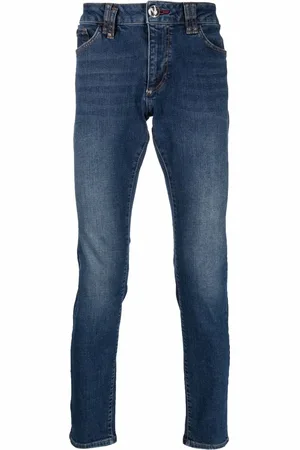 Philipp Plein Mid-rise slim-cut jeans