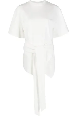 The Attico Tie-front short-sleeve T-shirt