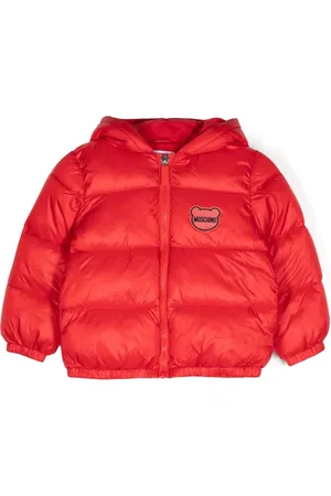 Moschino Logo-patch padded jacket
