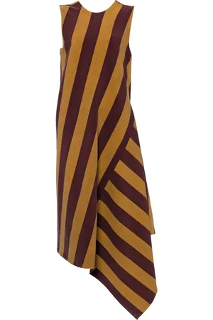 UMA WANG Striped asymmetric dress