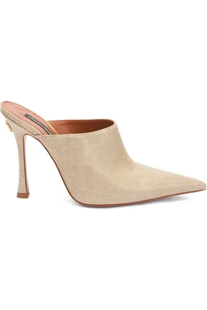 Roberto Cavalli Pebbled pointed mules
