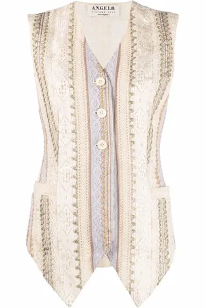 A.N.G.E.L.O. Vintage Cult 1990s embroidered motif single-breasted vest