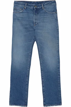 Palm Angels Bandana patch straight-leg jeans