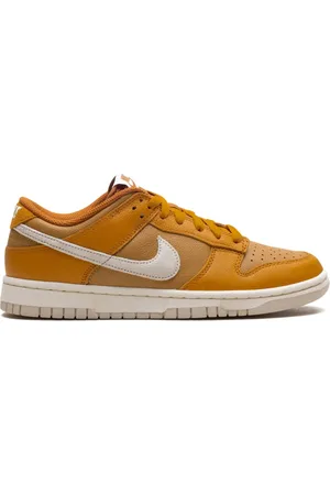 Nike Dunk Low "Monarch/Flax/Dark Russet/Light Orewood Brown" sneakers
