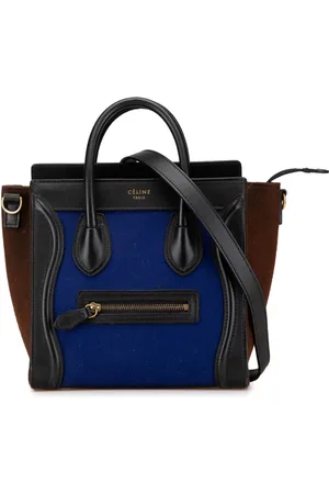 Céline 2015 Nano Tricolor Felt Luggage Tote satchel