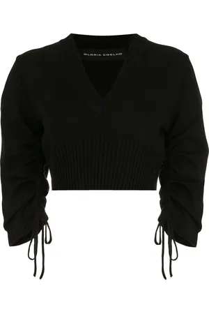 Gloria Coelho Short-sleeved gathered top