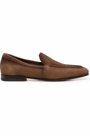 santoni Daisy suede loafers