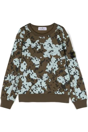 Stone Island Abstract-print cotton sweatshirt