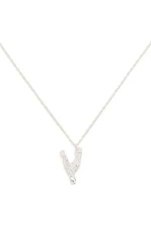Lee Y alphabet pendant necklace