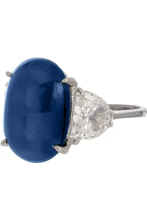 FANTASIA BY DESERIO 14kt white gold Three Stone ring