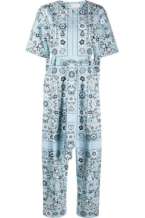 Tory Burch Pisces Dream-print cotton jumpsuit