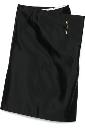 Carven Fold Front midi skirt
